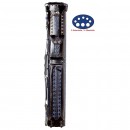 Lederk�cher Arizona 3/5 schwarz-blau