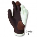 Billardhandschuh Laperti mit Leder linke Hand (Gr. L)