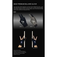 Billardhandschuh Mezz schwarz