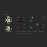 Mehrschichtleder Kamui Black soft