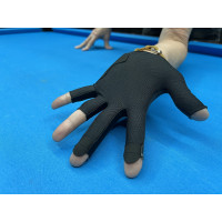 Billardhandschuh The Stroke Nova Grip - grau/schwarz - linke Han