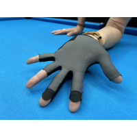 Billardhandschuh The Stroke Nova Grip - schwarz/grau - linke Han