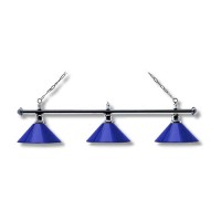 Billardleuchte London Chrom/Blau