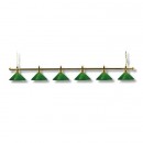 Snookerleuchte London Messing/Grn